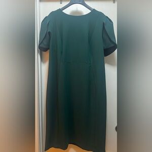 CALVIN KLEIN
Plus Size Scuba Crepe Tulip-Sleeve Sheath Dress